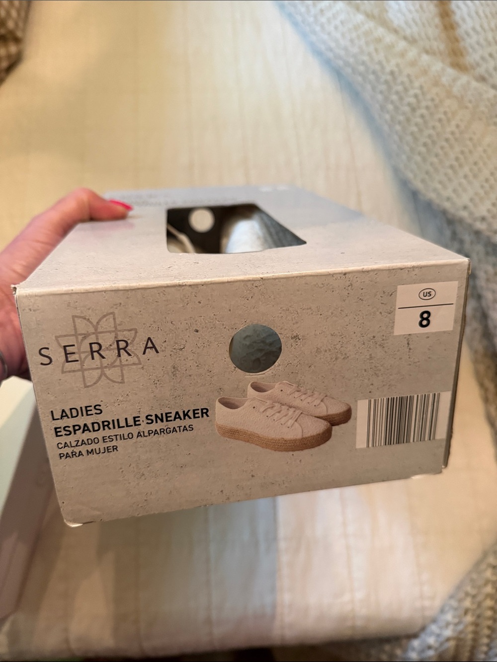 Serra Light Pink Ladies Espadrille Sneaker